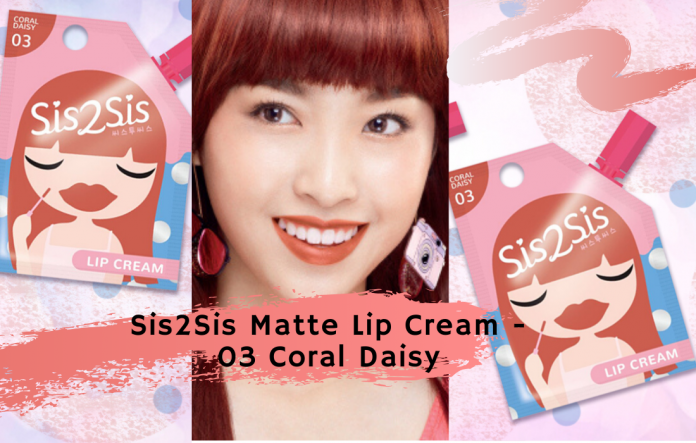 Sis2Sis Matte Lip Cream - 03 Coral Daisy