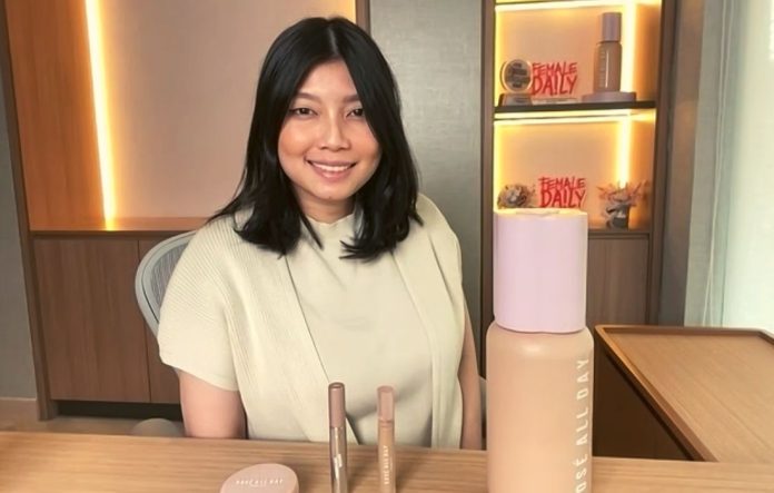 Cindy Nyoto Gunawan selaku Director of Rosé All Day Cosmetics dalam BincangShopee 7.7 Shopee Live Bombastis Sale beautybeat.id