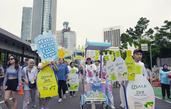 Pengenalan perdana Valling - Ovale Keliling di area Car Free Day (CFD) Thamrin-Sudirman Jakarta beautybeat.id