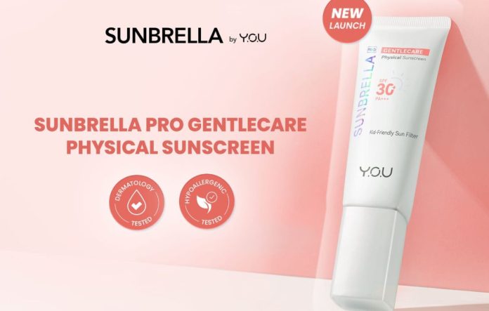 Y.O.U Sunbrella Pro Gentlecare Physical Sunscreen SPF 30+ PA+++ beautybeat.id