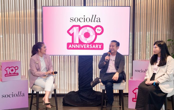 Media Gathering Road to Sociolla 10tahun Anniversary bersama Co-Founder & CEO Social Bella, Christopher Madiam dan Co-Founder & CMO Social Bella, Chrisanti Indiana beautybeat.id