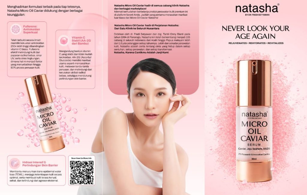 Natasha Micro Oil Caviar Untuk Kulit Tampak Lebih Muda beautybeat.id