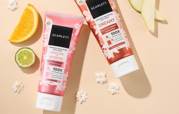 Scarlett Fragrance Brightening Body Serum varian Garden of Whisper dan Dreamy. beautybeat.id