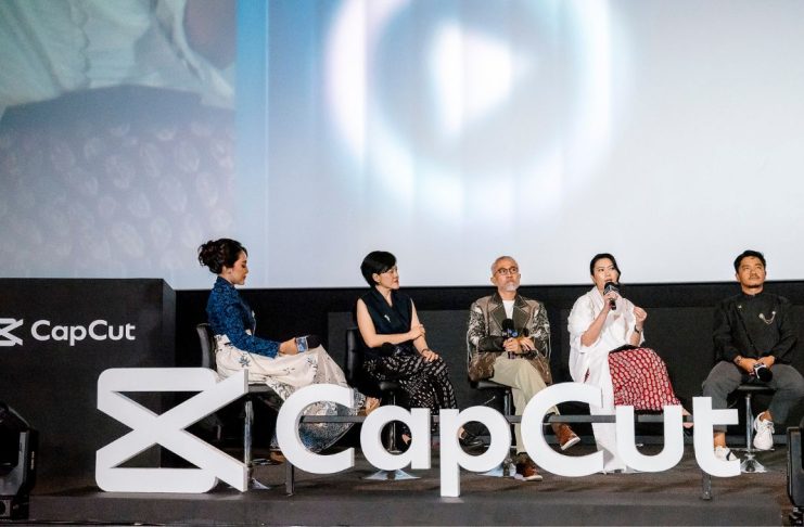 CapCut Gelar AI Content Fest 2026, Bawa Talenta Kreatif Indonesia Naik ke Layar Lebar (Dari kiri ke kanan) Mouly Surya, sutradara dan penulis skenario; Lukman Sardi, aktor; Jessica Wowor, Head of Content Operations, CapCut Indonesia; serta Gustav Anandhita, kreator AI beautybeat.id