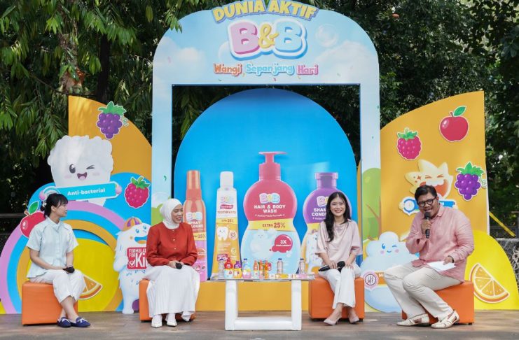 B&B Hadirkan Rangkaian Personal Care Formulated for Kids Untuk Anak Aktif dan Wangi Seharian. Keseruan Event Product Launching B&B Bersama Fitri Tropica dan Kino Indonesia di Tebet EcoPark beautybeat.id